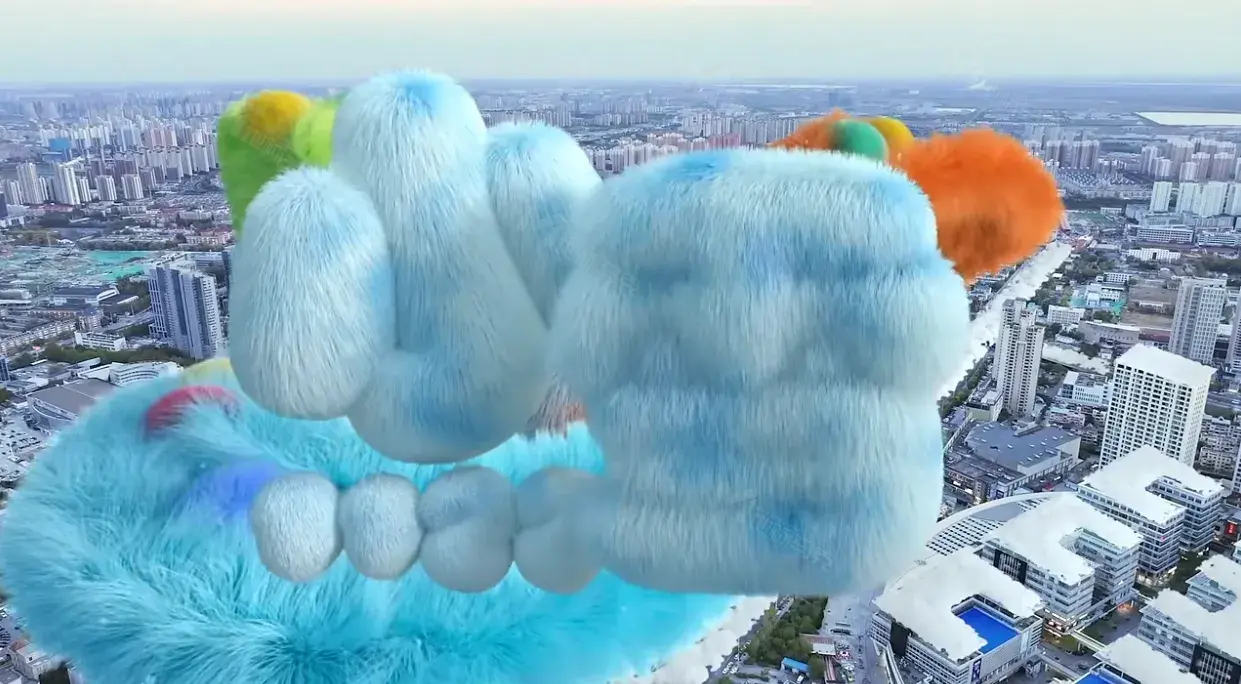 小雪节气毛茸限定，多城联动裸眼3D AR秀